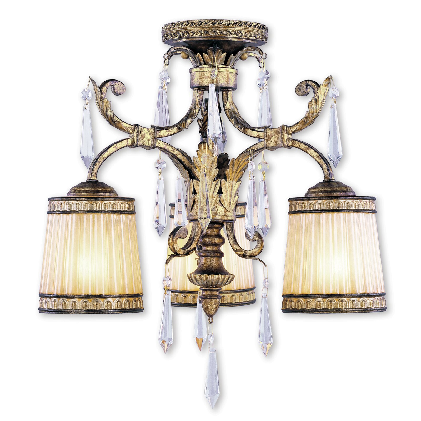 Bloomsbury Market Deller Glass Semi Flush Mount Bloomsbury Market Deller Glass Semi Flush Mount